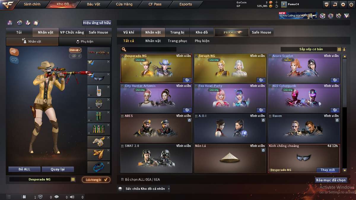 shop acc cf uy tin gia re